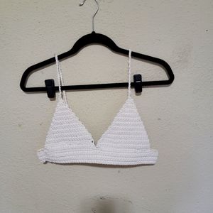 Crocheted bralette top